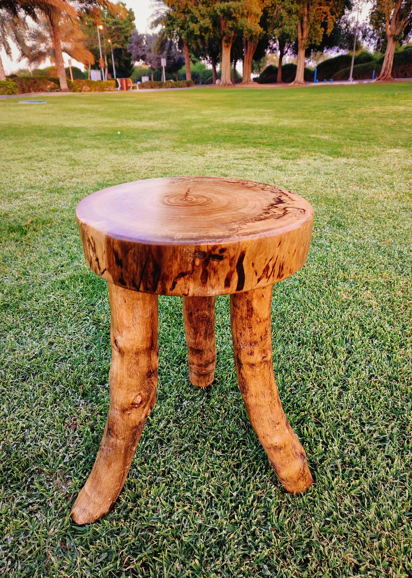Round Patio Side Coffee Table, Weather Resistant Beauty for Your Outdoor Space.