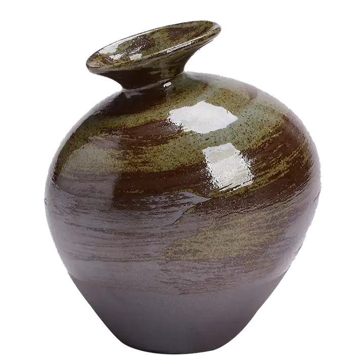 Rustic Ceramic vase, Antique Terracotta pots Unique Textured pottery Handmade Matt Vase