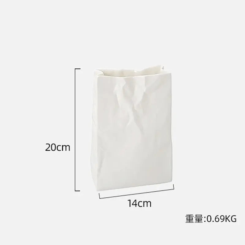 White Ceramic flower Vases for home decor and gift.
