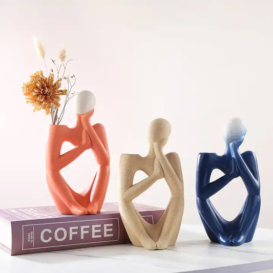 thinker vase decoration