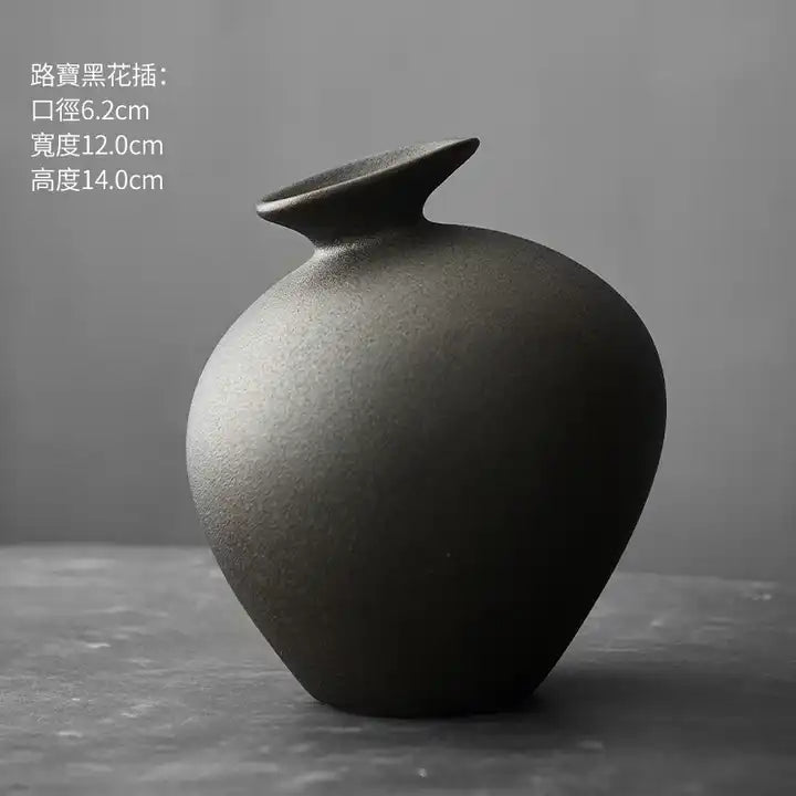 Rustic Ceramic vase, Antique Terracotta pots Unique Textured pottery Handmade Matt Vase
