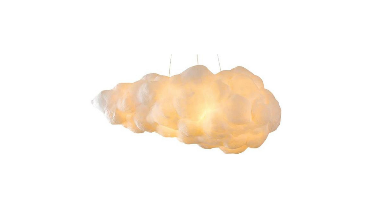 Modern Ceiling pendant Light, Creative Cloud Shaped, Floating Cloud Ceiling Pendant Lights, Cotton Chandeliers fit all Rooms and spaces (100x45x30)