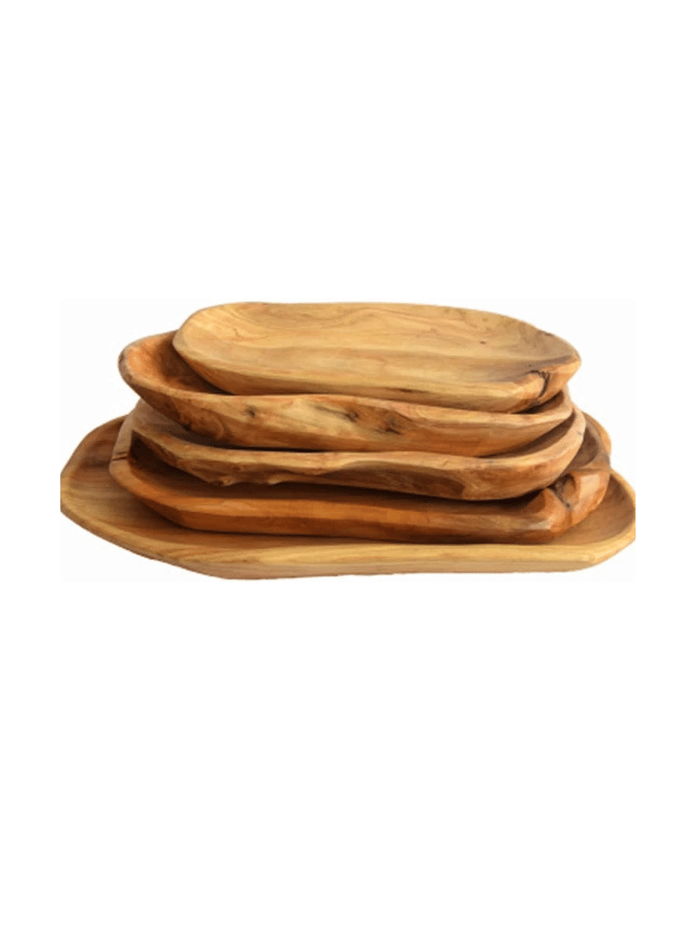 Versatile and Easy-Clean Solid Wood Dinner Plate for All Occasions.