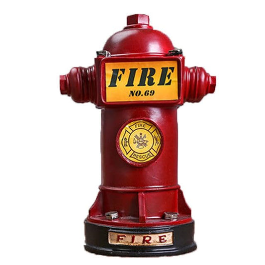 Vintage Fire Hydrant Resin Coin Bank for Kids and Home Decor.