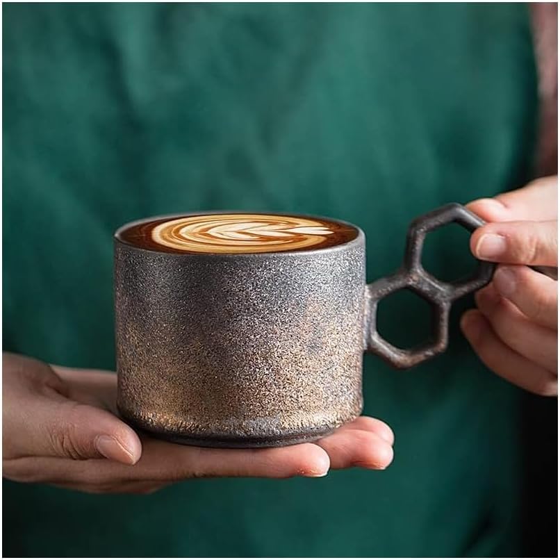 Stylish Ceramic Mugs, Cups with Handles for Office and Home Use.