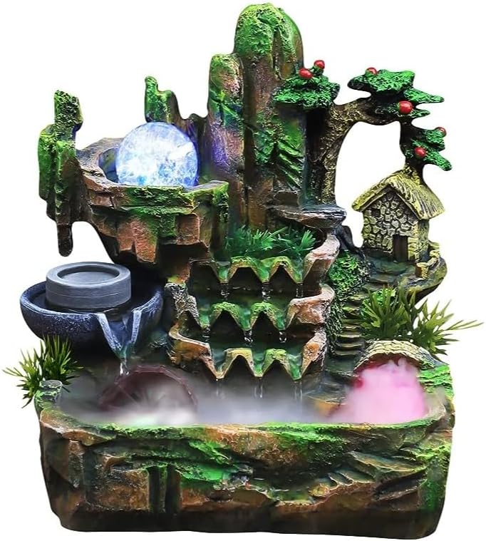Mountain Cascade Indoor Rockery Desktop water Fountain.