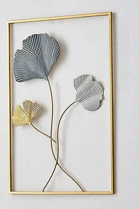 Intricate 3D Metal Wall Sculpture for Elegant Home Decor.