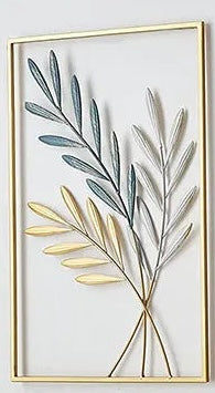 Intricate 3D Metal Wall Sculpture for Elegant Home Decor.