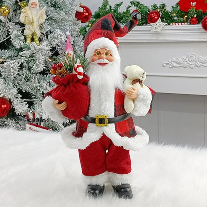 Christmas Santa Claus Doll Toy (17X10X30cm)