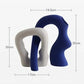 Modern And Simple irregular shaped vases, Klein Blue Resin Shaped Vase