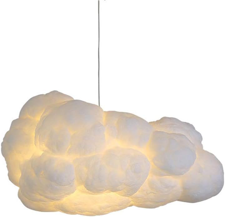 Modern Ceiling Hanging Lights Creative Cloud Shaped Floating Cloud Pendant Chandeliers Ideal for Living Rooms, Restaurants, Bars, and Kindergarten Decor.(80x40x30cm)