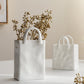 Bag White Ceramic Vase