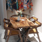 Limited time sale on the Large Live Edge Wood Solid Dining Table - Saman Wood with PU Finish, Black Metal Legs - Ideal for Home or Restaurant