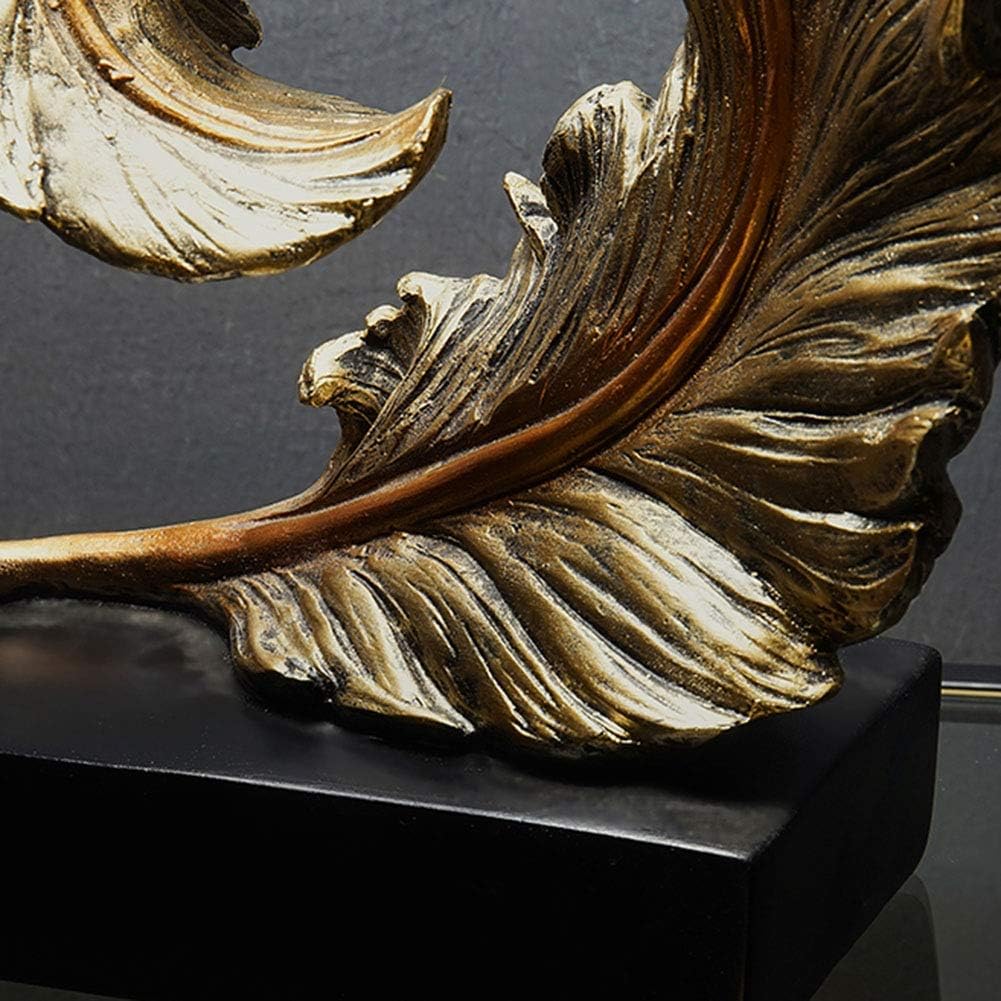 Modern  Leaf Model Resin Craft for Office Desk Decoration and Living Room Ornaments