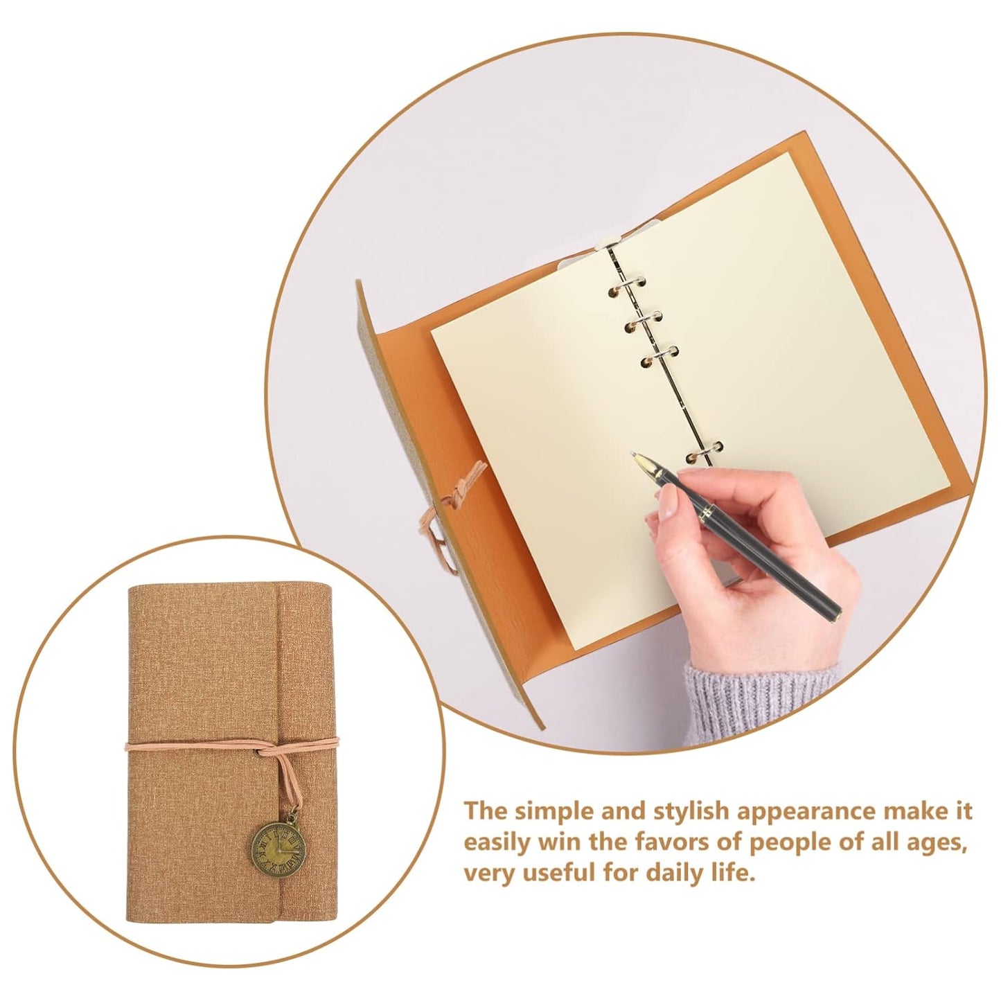 notebook leather writing journal Refillable notebook Travelers Journal daily journal