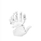 White Hand-Shaped Art Statue: Modern Abstract Sculpture for Home Decor.