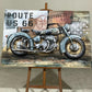 High Quality 3D Motorcycle Wall Art for Modern Living Rooms. 35% sale