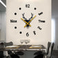 Frameless 3D Sticker Wall Clock for Home and Office Decor.