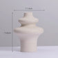 White  Ceramic Vase Versatile Home Decor for Water and Dry Flowers.