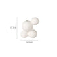 Set of white ceramic vases for home decoration.