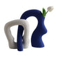 Modern And Simple irregular shaped vases, Klein Blue Resin Shaped Vase