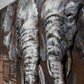 Modern animal Wall Art Hanging 3D metal Elephant Painting. 35% sale