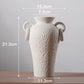 collection of White  Ceramic vases for home decor.