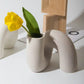 Irregular Shape vase, Ceramics Vase Modern Dried Flowers Vases for Home Decor