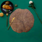 Placements Wood Grain Design Round Place Mats for Wedding, Hotel, Restaurant, Cafe