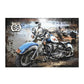 High Quality  metal Iron Route 66 Motorcycle Wall Art for Modern Living Rooms. 35% sale