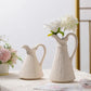 Modern Flower Vase Decoration Beige Ceramic Vase for Home Decor.