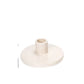 white Porcelain Candle Holder, Candle Stand with Handle  white Ceramic Taper