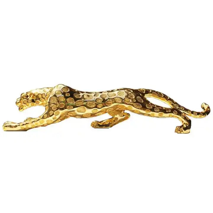 Gold and Silver animal statues Home decoration tiger  sculpture resin craft