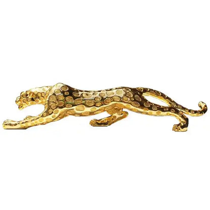 Gold and Silver animal statues Home decoration tiger  sculpture resin craft