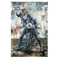 High quality 3D Metal motorcycle wall art  for home decor. 35% sale