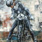 High quality 3D Metal motorcycle wall art  for home decor. 35% sale