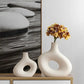 Hollow Shaped Ceramic Vase for Stylish Flower Arrangements