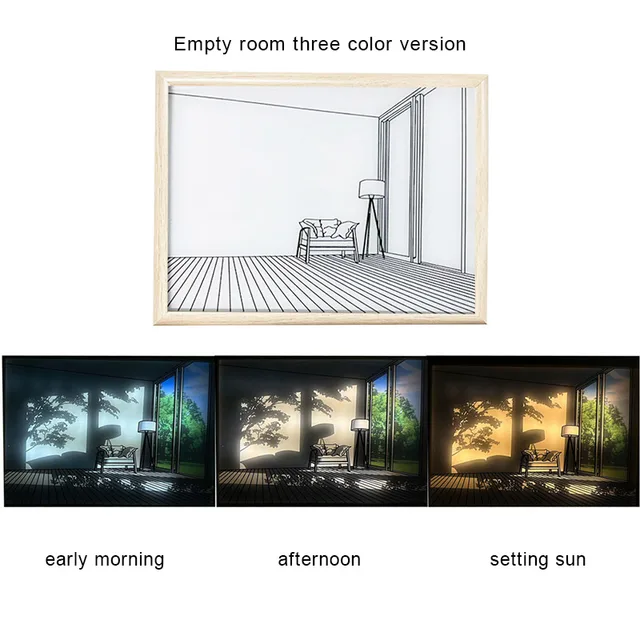 INS LED decorative light painting wall art for home creative modern style.