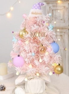 Colored mini Christmas tree - With Accessories (30cm X 50cm)