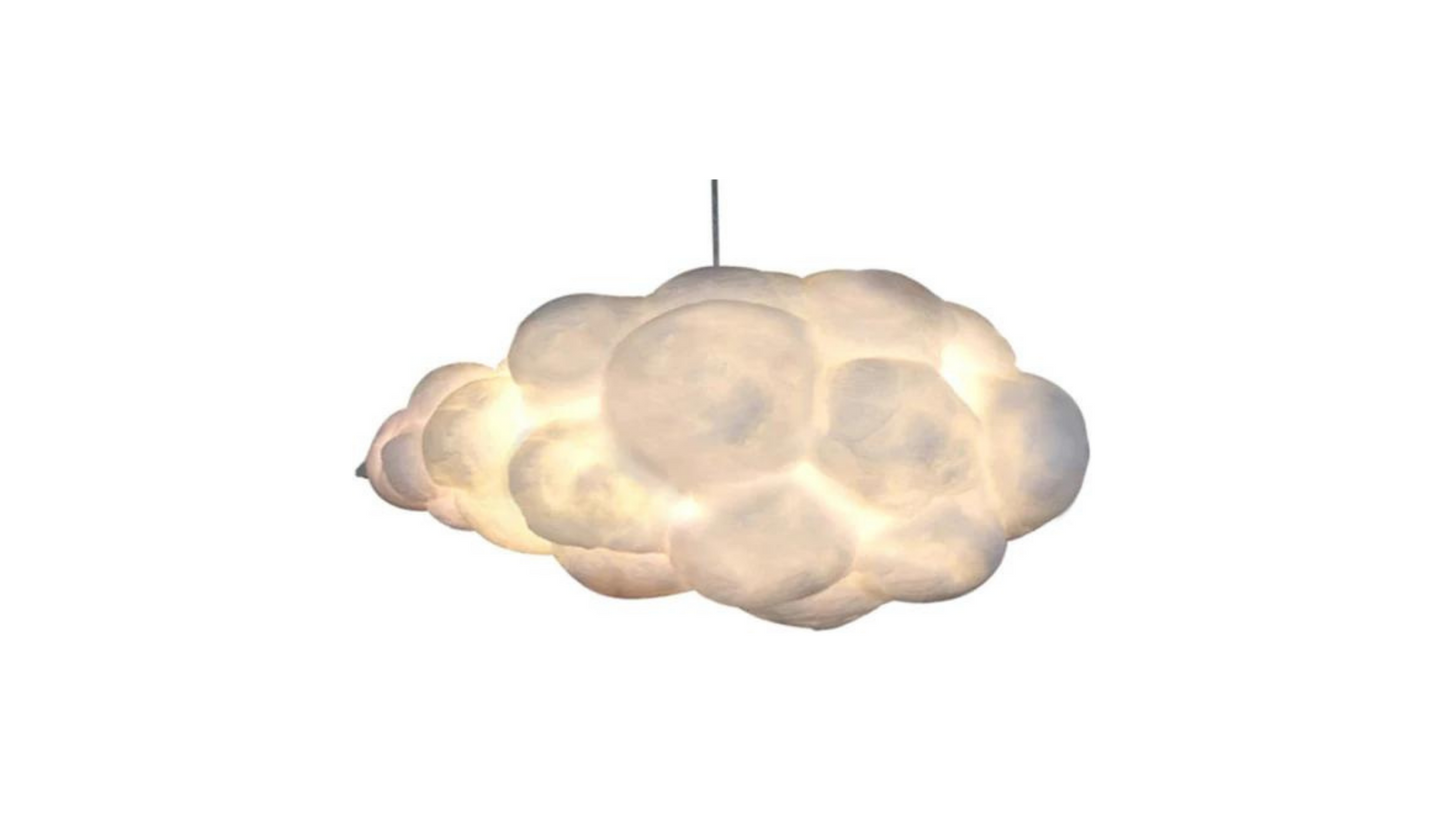 Modern Ceiling pendant Light, Creative Cloud Shaped, Floating Cloud Ceiling Pendant Lights, Cotton Chandeliers fit all Rooms and spaces(70X40X26)