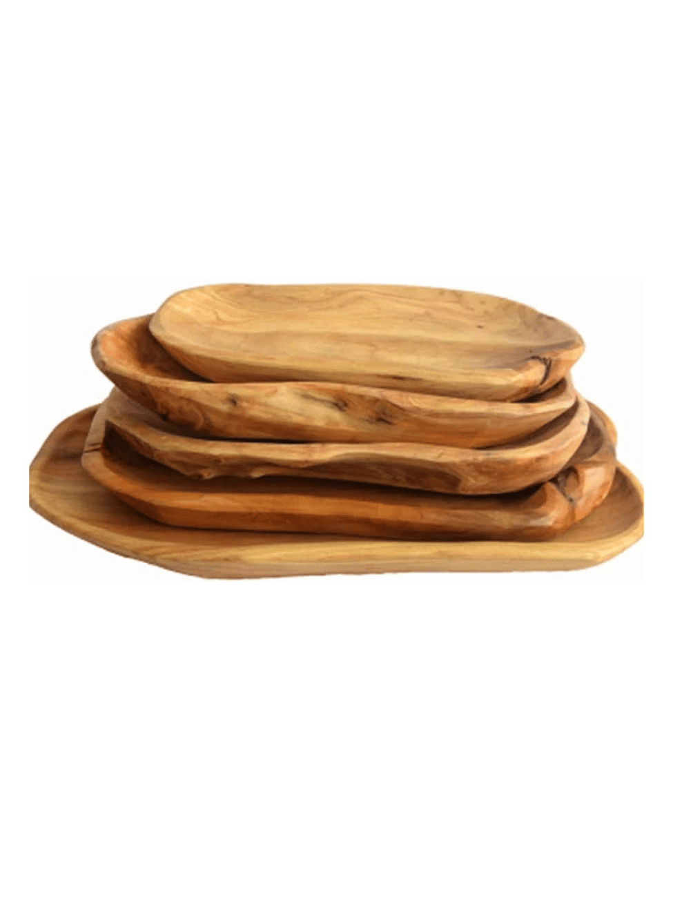 Versatile and Easy-Clean Solid Wood Dinner Plate for All Occasions.