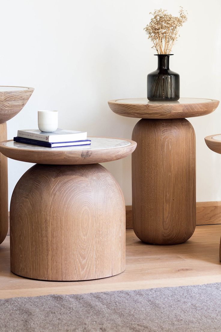 Modern Wooden Side Tables, Stylish Decor for home.