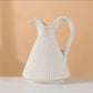 Modern Flower Vase Decoration Beige Ceramic Vase for Home Decor.