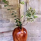 Handcrafted Elegance: Custom Folk Wood Art Burl Wood Vase for Rustic Floral Arrangements and Decor