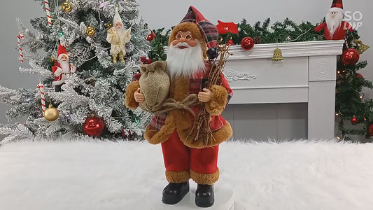 Christmas Santa Claus Doll Toy (17X10X30cm)