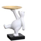 Polar Bear  Resin Statue Storage Tray. Whimsical Home and Office Decor.