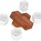 Succulent Oasis Collection, 4 Piece Bonsai Tray Set.