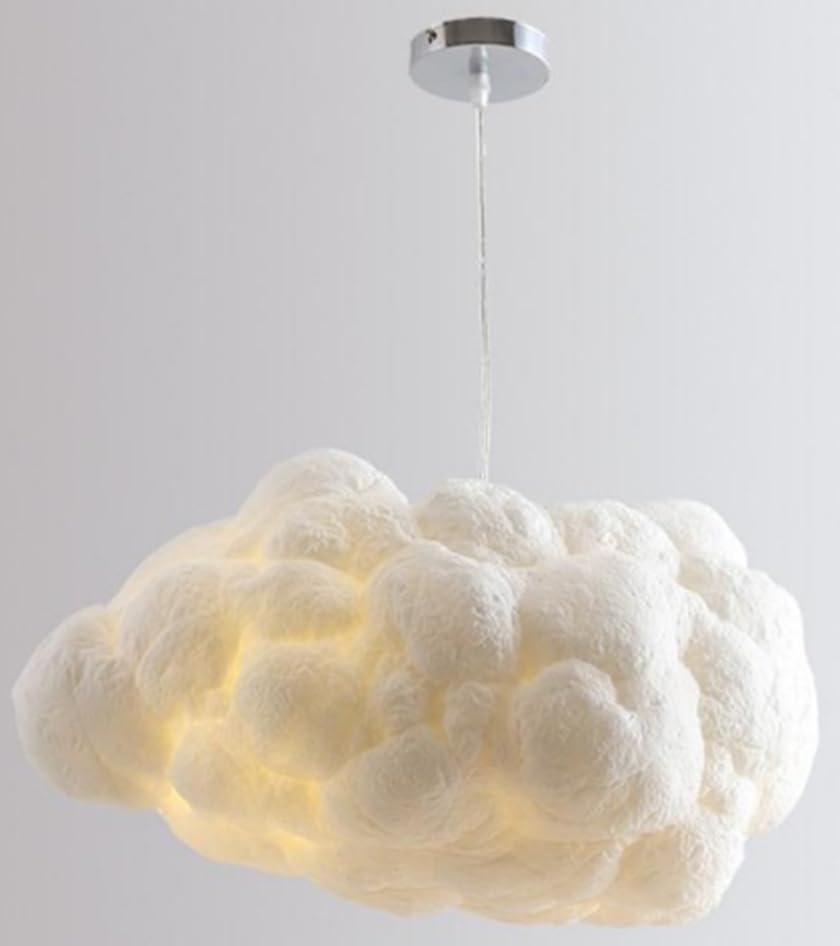 Modern Ceiling pendant Light, Creative Cloud Shaped, Floating Cloud Ceiling Pendant Lights, Cotton Chandeliers fit all Rooms and spaces (50X26X18)