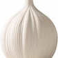 Bore Ceramic Vase Modern White Elegant Small Bore Ceramic Vase Garlic Shape Decorative Dried Flower Arrangement Flower Vase