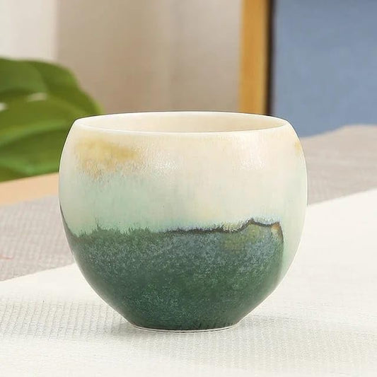 Handmade Japanese Ceramic Coffee Mug with Hanging Ear.